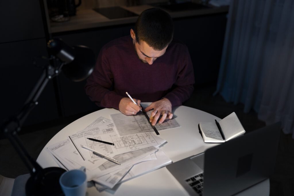 Professional content writer working on SEO project in Pakistan