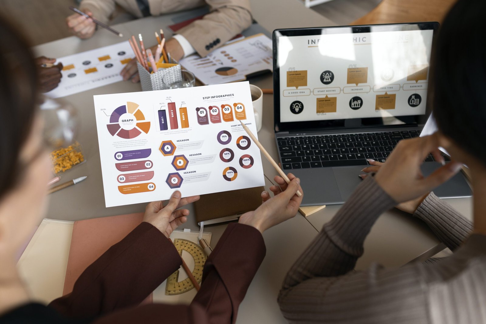 Digital Analyst showcasing Facebook ad performance insights on mobile and desktop,