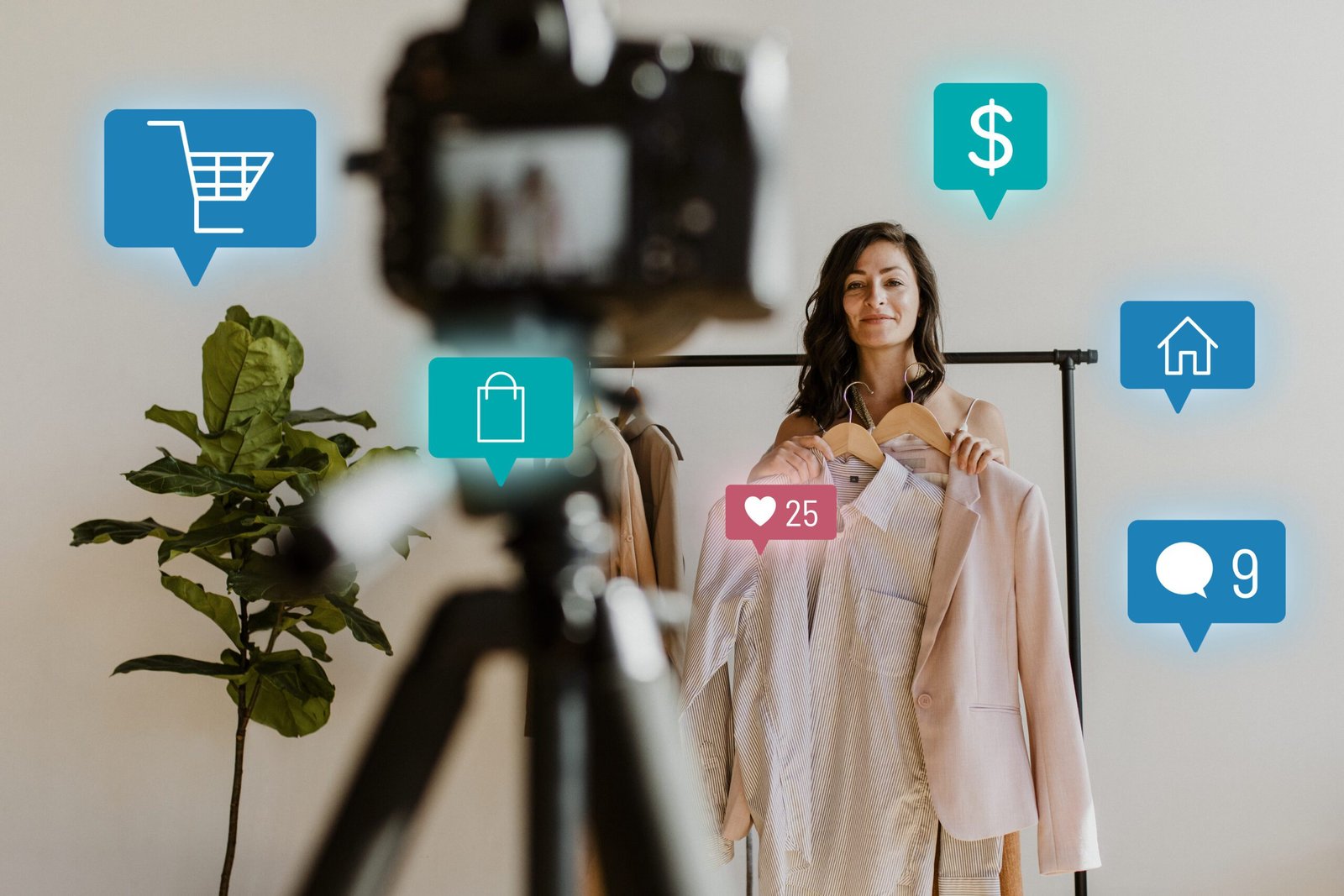 Pakistani fashion influencer using Instagram marketing services to promote clothing brand