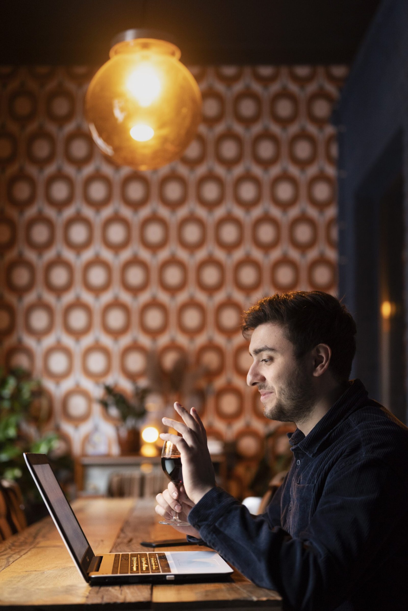Young professional engaged in online video call, representing social media marketing agency in Pakistan
